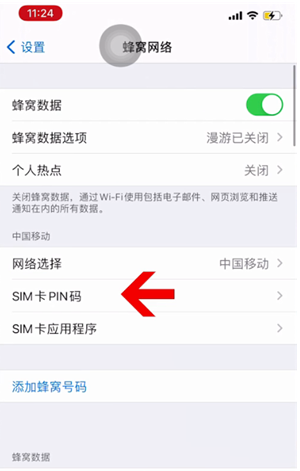 潮阳苹果14维修网分享如何给iPhone14的SIM卡设置密码 