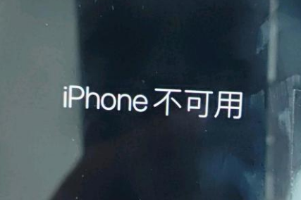 潮阳苹果服务网点分享锁屏界面显示“iPhone 不可用”如何解决 