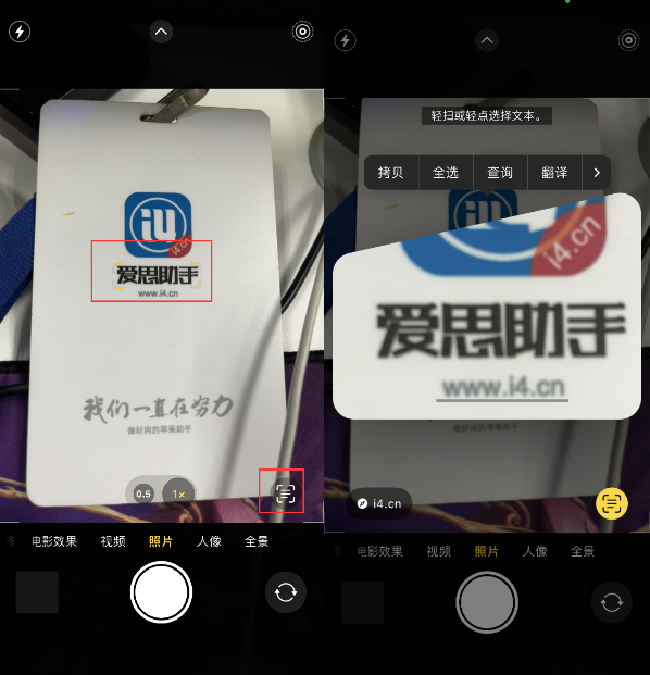 潮阳苹果手机维修分享升级iOS 16后如何通过相机翻译文本 